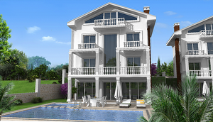 Spaceous villa with mountain and sea views in Ovacik, Fethiye.